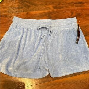 Light Blue Terry Cloth Shorts